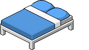 Letto Matrimoniale Blu image