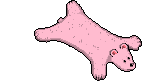 Tappeto in finta pelle rosa image