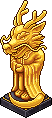 Statua del Drago Dorata