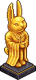 Statua del Coniglio Dorata