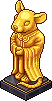 Statua del Topo Dorata image