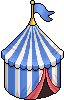 Tenda da Circo Blu (non crackable)
