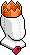 Cappellino da Party Coroncina Arancione image