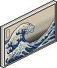 Dipinto: La grande Onda Pixel image