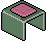 Sgabello Glass in Rosa image