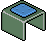 Sgabello Glass in Blu image