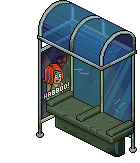 Fermata dell'autobus infestata image