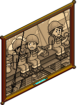 Dipinto: Pranzo in cima dell'Hotel