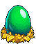 Uovo di Dinosauro Smeraldo