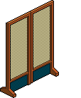 Wooden screen - navy