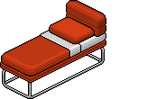 Letto Singolo Norja Rosso image