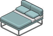 Letto Matrimoniale Norja Azzurro Pallido image