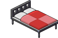 Letto Base Rosso image