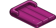 Materassino Gonfiabile Plastic Fucsia image