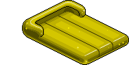 Materassino Gonfiabile Plastic Giallo  image