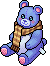Orso con Sciarpa Blu image