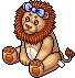 Leone con Fiocco Marrone image