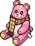 Orso con Sciarpa Rosa image