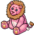 Peluche Leone Rosa image