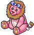 Leone con Fiocco Rosa image