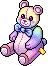 Orso con Fiocco arcobaleno image