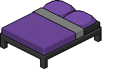 Letto Matrimoniale Scuro Viola image
