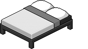 Letto Matrimoniale Scuro Bianco image