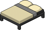 Letto Matrimoniale Scuro Beige image