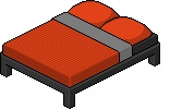 Letto Matrimoniale Scuro Rosso image