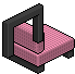 Sgabello Scuro Rosa image