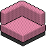 Sedile Angolare Scuro Rosa image