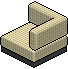 Sedile Angolare Scuro Beige image