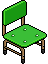 Sedia di Scuola Verde image