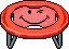 Trampolino Smiley Rosso