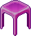 Tavolino trasparente rosa image