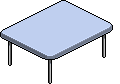 Tavolo rettangolare azzurro image