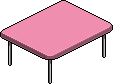 Tavolo rettangolare rosa image