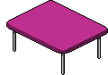 Tavolo rettangolare viola image