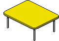 Tavolo rettangolare giallo image