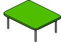 Tavolo rettangolare verde image