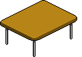 Tavolo rettangolare ocra image