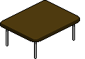 Tavolo rettangolare marrone image