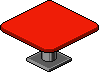 Tavolo quadrato rosso image