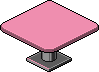 Tavolo quadrato rosa image
