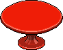Tavolo rotondo rosso image