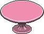 Tavolo rotondo rosa image