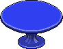 Tavolo rotondo blu image