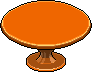 Tavolo rotondo arancione image