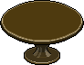 Tavolo rotondo marrone image
