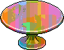 Tavolo rotondo arcobaleno image